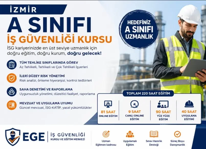 İzmir A Sınıfı İş Güvenliği Kursu